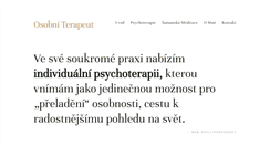 Desktop Screenshot of osobniterapeut.cz